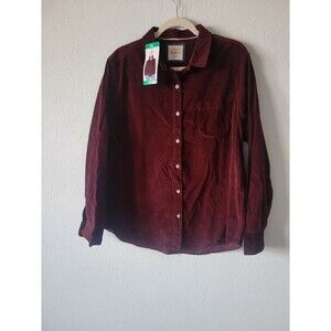 Jachs girlfriend Women’s Corduroy shirt Sz XL Loose Fit Long Sleeve